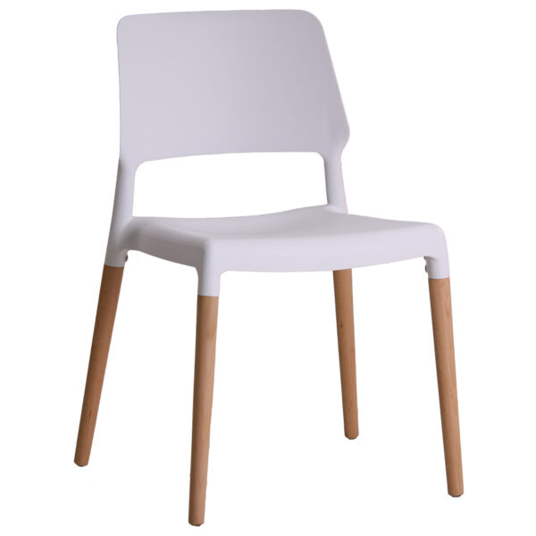 Riva Chair | White | Pair | Self Assembly