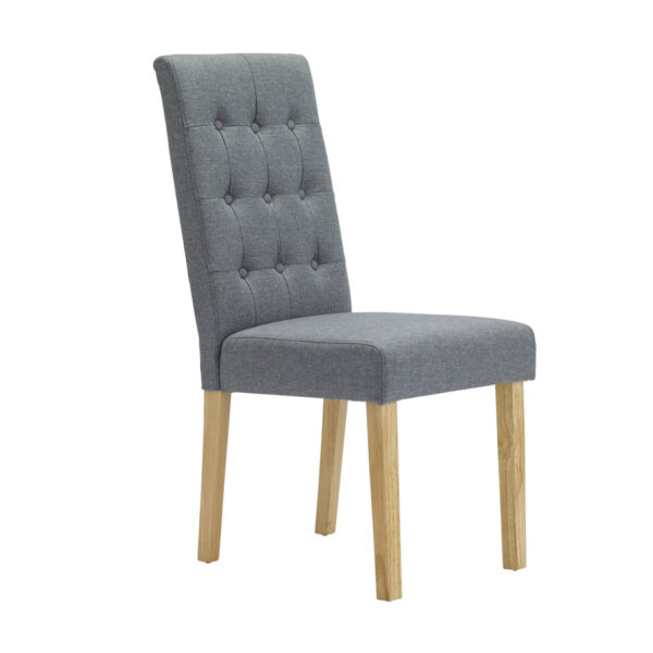 Roma Chair | Grey | Pair | Self Assembly