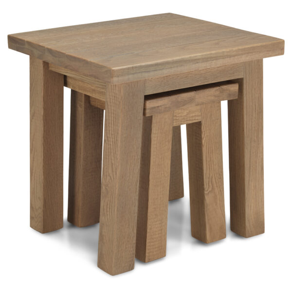 Varese Oak Nest Of 2 Tables