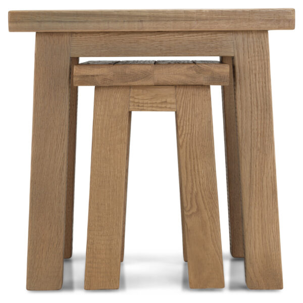 Varese Oak Nest Of 2 Tables