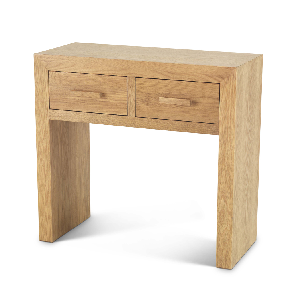 Portici Small Console Table Oak Oak World