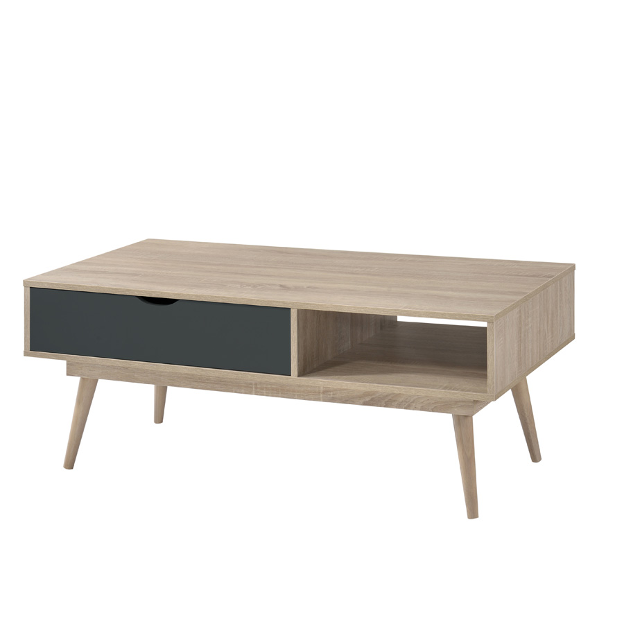 Canada Coffee Table Grey Self Assembly Oak World