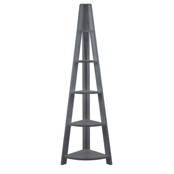 Crossharbour Corner Ladder Shelving | Black