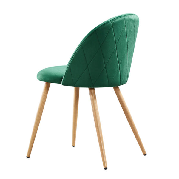 Finchley Pair of Dining Chairs | Green