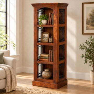 Rovigo Bhoja Sheesham & Acacia Bookshelf | Assembled