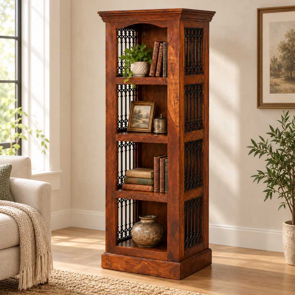 Rovigo Bhoja Sheesham & Acacia Bookshelf | Assembled