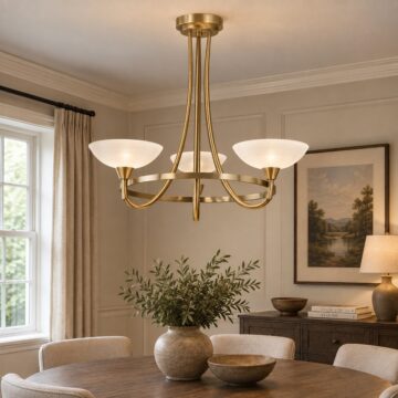 Cagney 3 Ceiling Lamp | Antique Brass