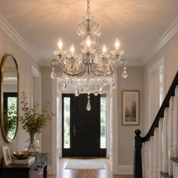 Chrome Tabitha 5 Pendant Light