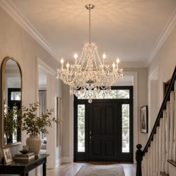 Chrome Clarence 8 Pendant Light