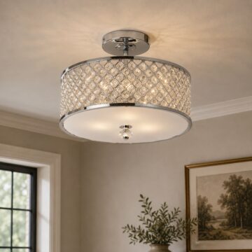 Hudson Ceiling Lamp | Chrome