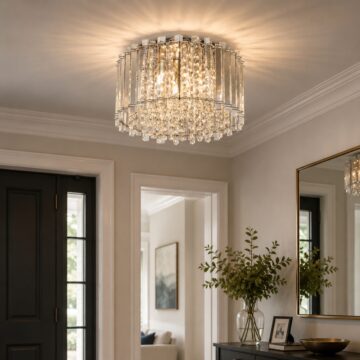 Chrome Hanna Ceiling Lamp