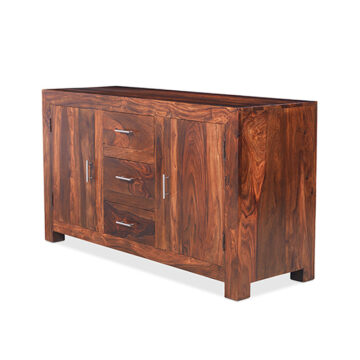 Taranto Sheesham 2 Door 3 Drawer Large Sideboard | Assembled