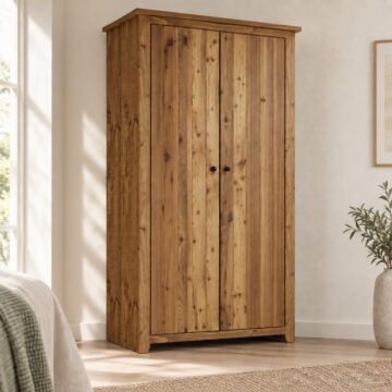 Heathrow 2 Door Wardrobe | Pine