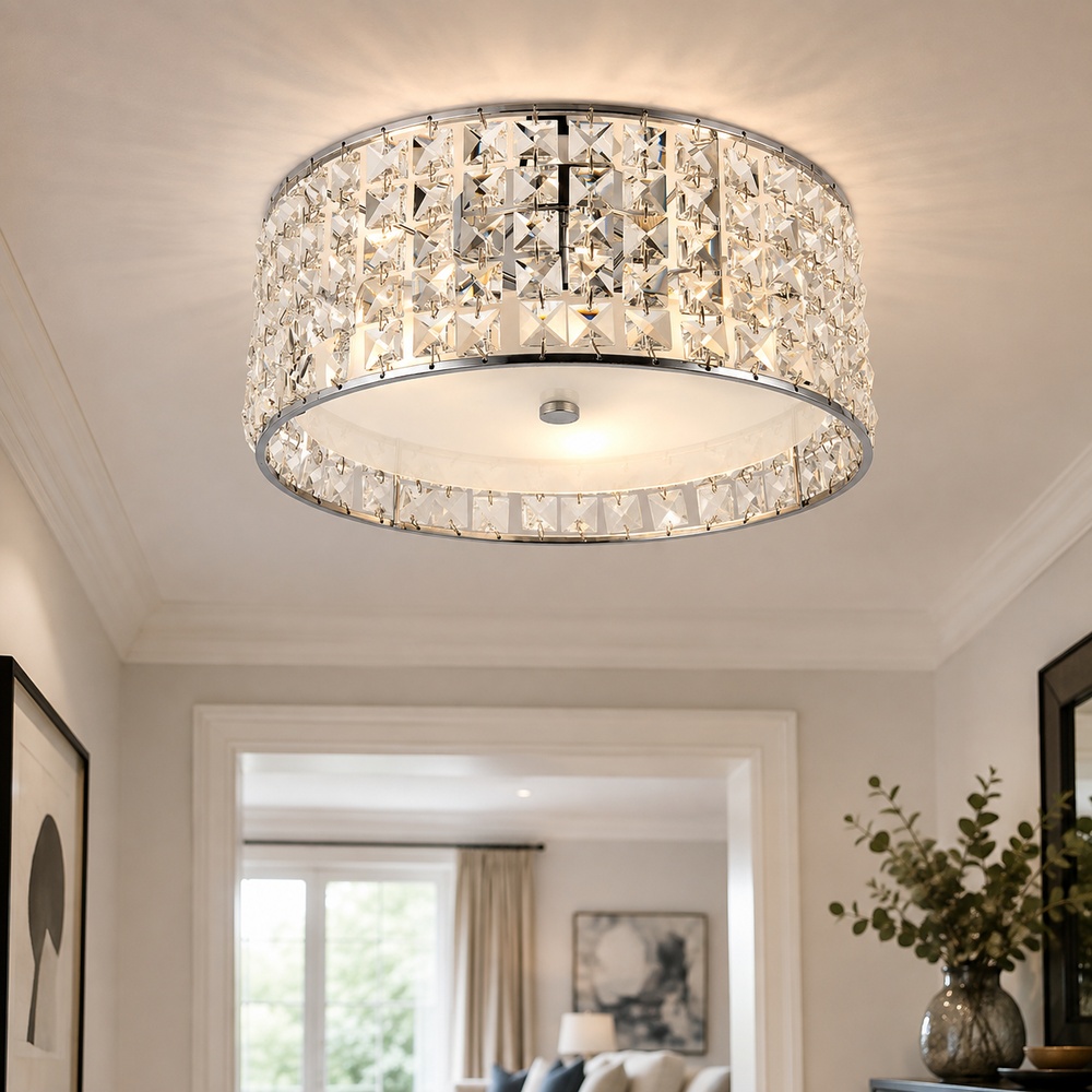 Chrome Belfont Ceiling Lamp