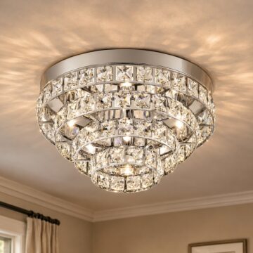 Silver Motown Ceiling Lamp