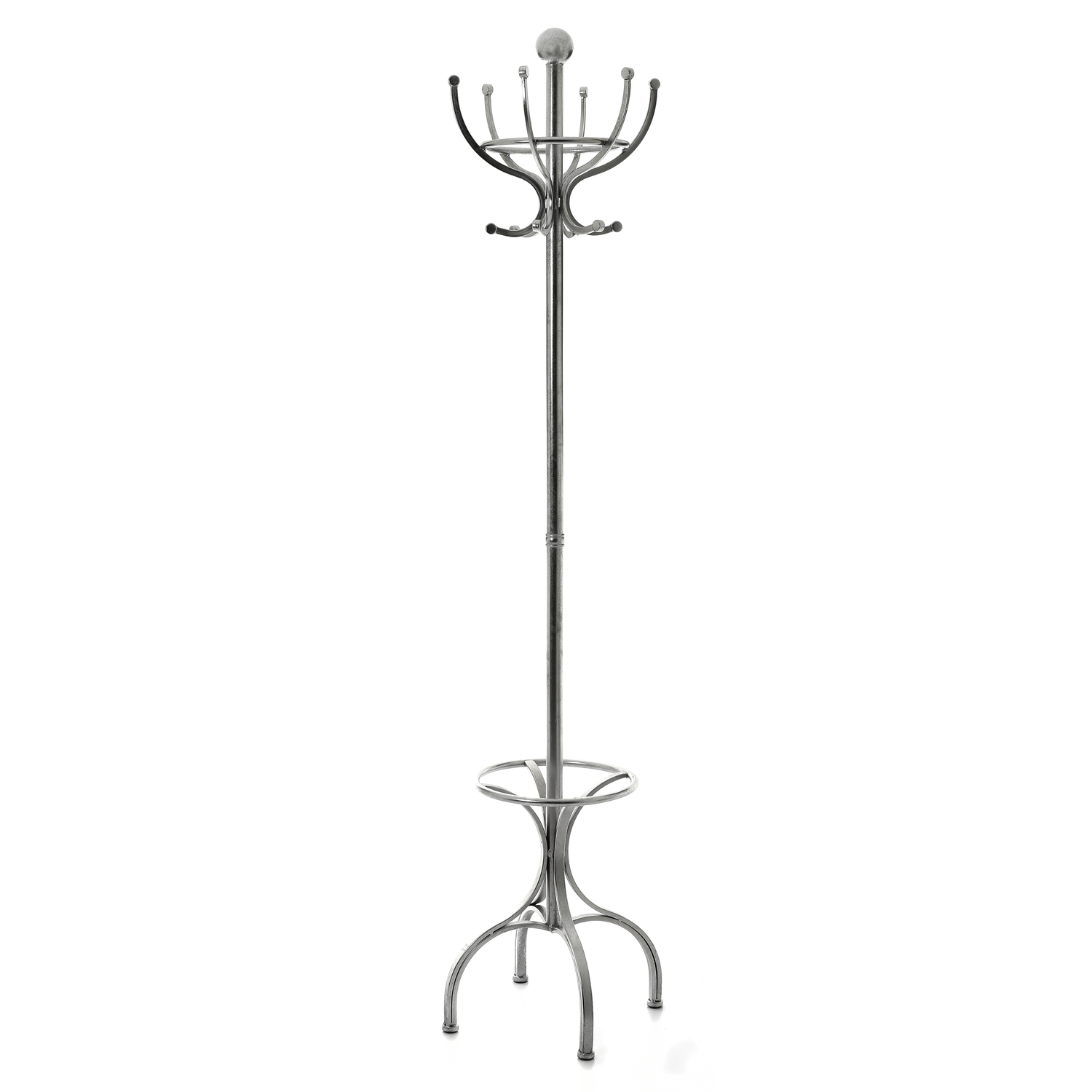 Silver Hat & Coat Stand Oak World