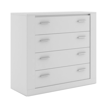 Rotterdam Matt White 4 Drawer Chest