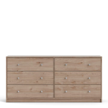 Elegance 6 Drawer Chest | Jackson Hickory Oak