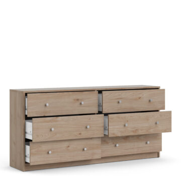 Elegance 6 Drawer Chest | Jackson Hickory Oak