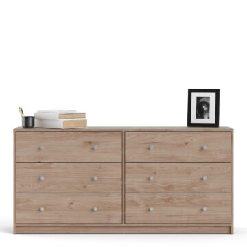 Elegance 6 Drawer Chest | Jackson Hickory Oak