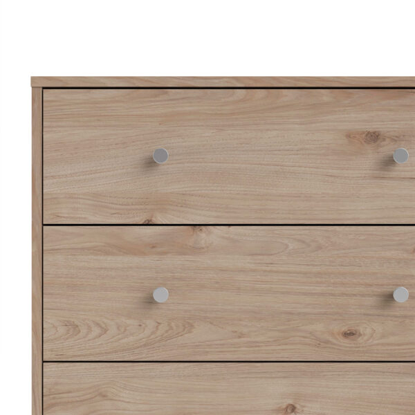 Elegance Chest of 6 Drawers (3+3) in Jackson Hickory Oak | Self Assembly