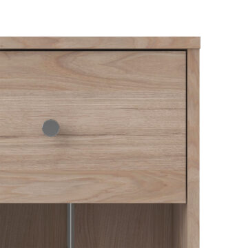 Elegance 1 Drawer Bedside Table | Oak Finish
