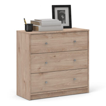 Elegance 3 Drawer Chest | Jackson Hickory Oak