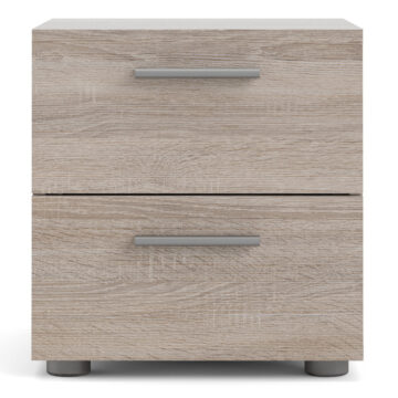Rossi 2 Drawer Bedside | Oak Finish