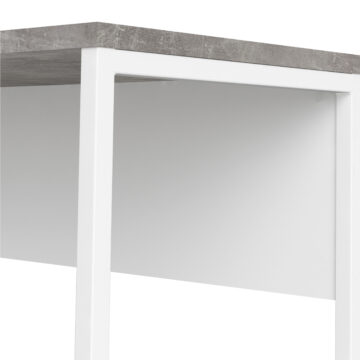 Ajax Plus White 2 Drawer Corner Desk | Grey Top
