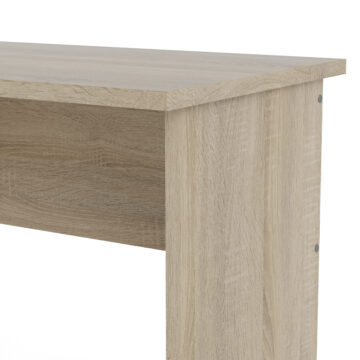 Ajax Plus 3 White Drawer Desk | Oak Finish