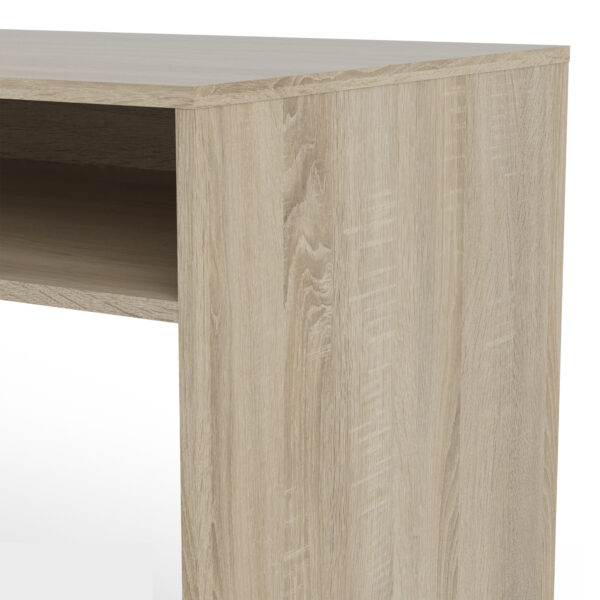 Ajax Plus Desk Multi-Functional Desk with Drawer and 1 Door in White and Oak | Self Assembly