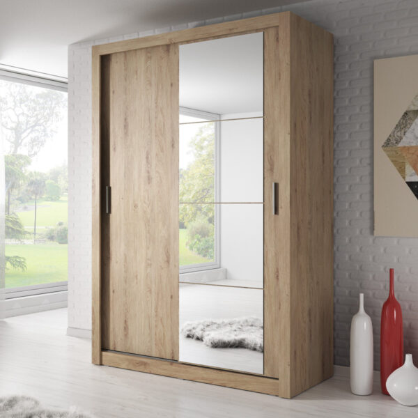 Durango 150cm  Sliding Door Wardrobe | Shetland Oak