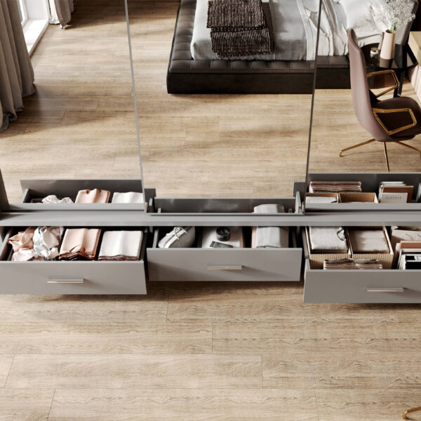 Durango 250cm Sliding Door Wardrobe | Matt Grey