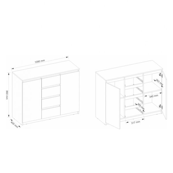 Rotterdam Sideboard | Matt White