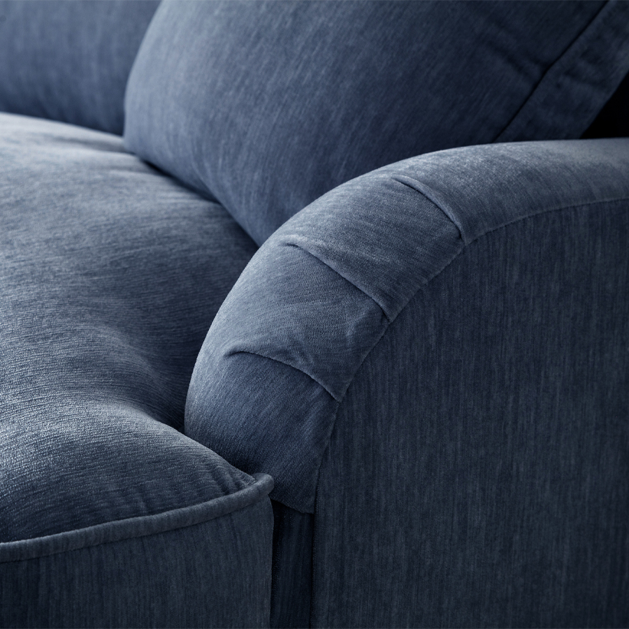 Nottinghill Navy 2 Corner 2 Sofa | Oak World