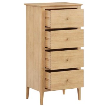 Sardinia Oak 4 Drawer Tall Chest