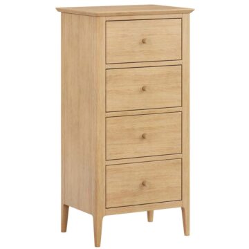 Sardinia Oak 4 Drawer Tall Chest