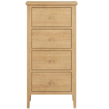 Sardinia Oak 4 Drawer Tall Chest