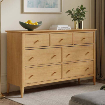 Sardinia Oak 7 Drawer Chest
