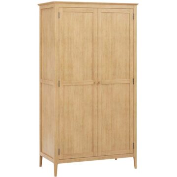 Sardinia Oak Full Hanging Double Wardrobe