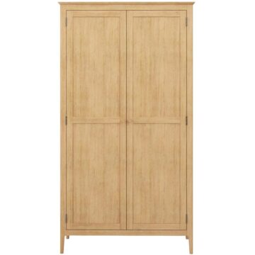 Sardinia Oak Full Hanging Double Wardrobe