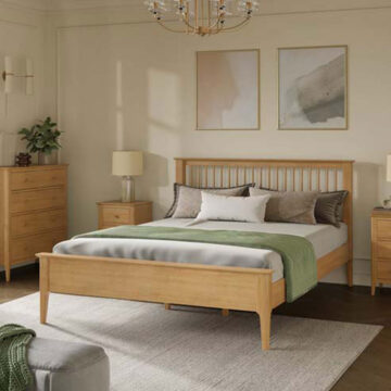 Sardinia Oak Kingsize Bed