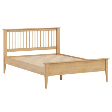 Sardinia 5′ King Size Bed | Oak Finish