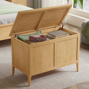 Sardinia Oak Blanket Box