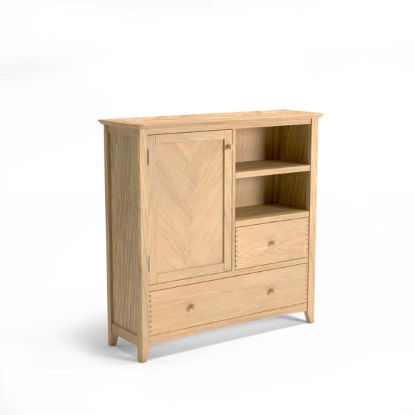 Linlithgow Large Drinks Cabinet | Oak