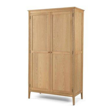Sardinia Oak Full Hanging Double Wardrobe
