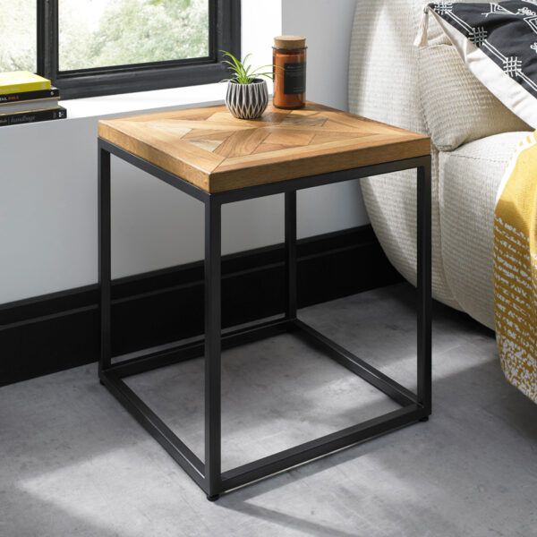 Black Calgary Lamp Table
