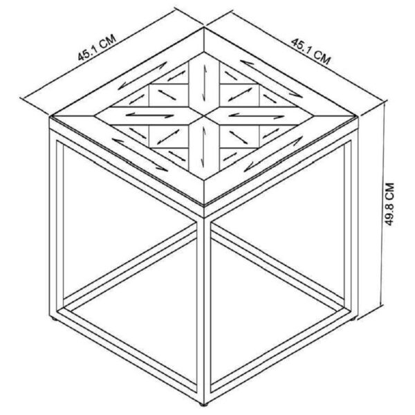 Black Calgary Lamp Table