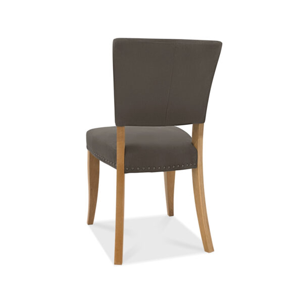 Calgary Upholstered Dining Chair | Dark Grey | Pair