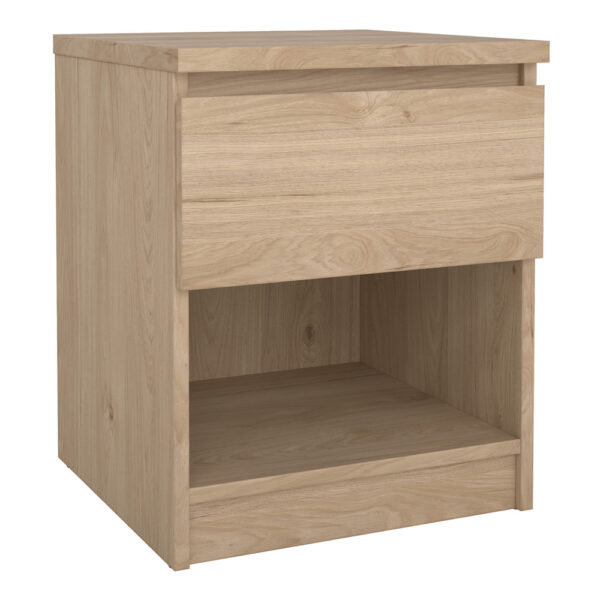 Moderno Bedside  1 Drawer 1 Shelf in Jackson Hickory Oak | Self Assembly
